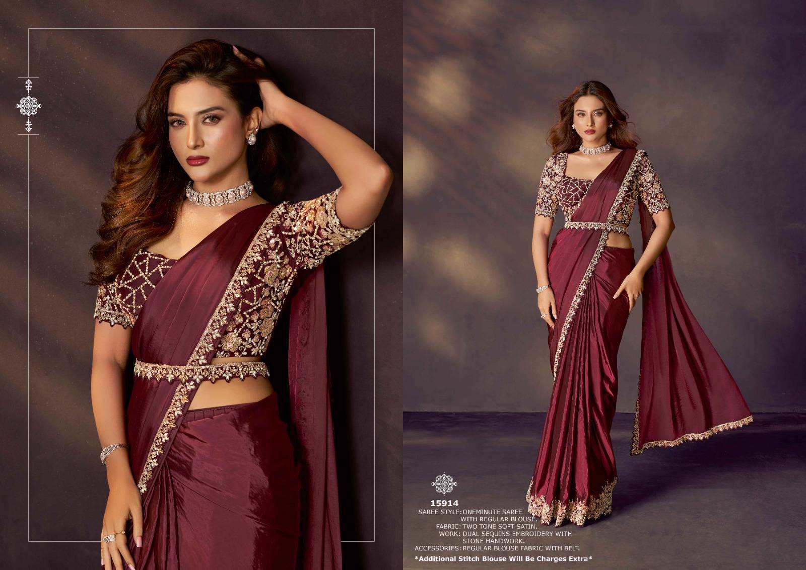 MOHMANTHAN ODYSSEY 15900 by Mahotsav 15907 to 15920 Series Indian Traditional Wear & Occasional Stitched Sarees At Wholesale Price